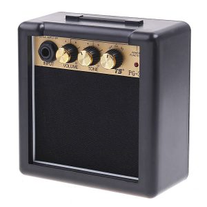 Pro Audio Equipment |  3W Electric Guitar Amp Amplifier Speaker Volume Tone Control Musical Instruments Black/ Golden