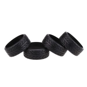 RC Car Parts |  4Pcs/Set 1/10 Grain Drift Car Tires Plastic Hard Tyre Replacement for TRX HSP Tamiya HPI Kyosho Remote Control Car Part RC Car Parts Black