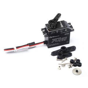 RC Car Parts |  GX3370BLS 70KG Digital Servo IP67 Waterproof Steering Servo 180° Full Metal Body Stainless Steel Gear Brushless Motor Servo for 1/8 1/5 RC Car Crawler RC Boat Airplane Helicopter Robot RC Car Parts RC Car Parts